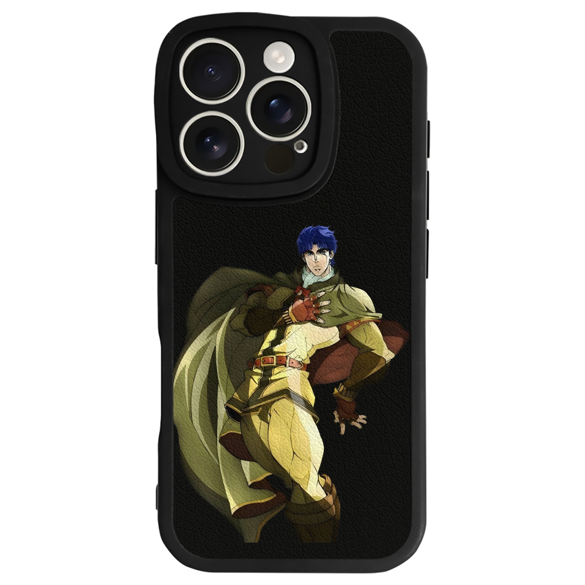 （画像用） ジョジョの奇妙な冒険 /ジョナサン?ジョースター JoJo's Bizarre Adventure Jonathan Joestar 【iPhone 16シリーズ対応】シリコンスマホケース（レザー調） 材質：シリコン